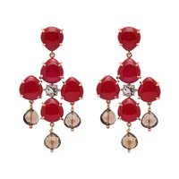 Ohrringe Rosso Prezioso Dame Lady Like Cross in Silber Quarzo idrotermale OC23051LK - OC23051LK